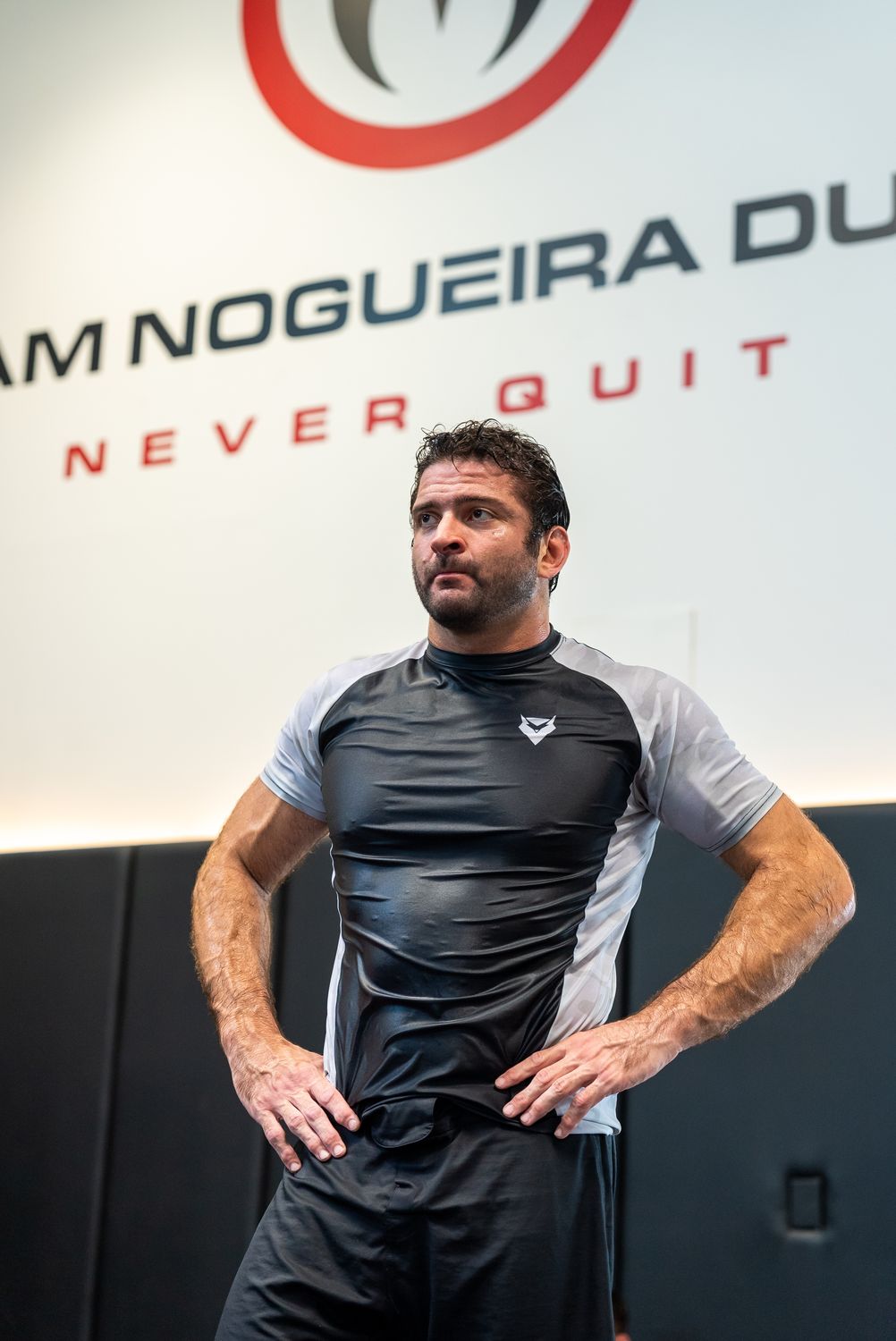 Bacha at the Team Nogueira Dubai open mat
